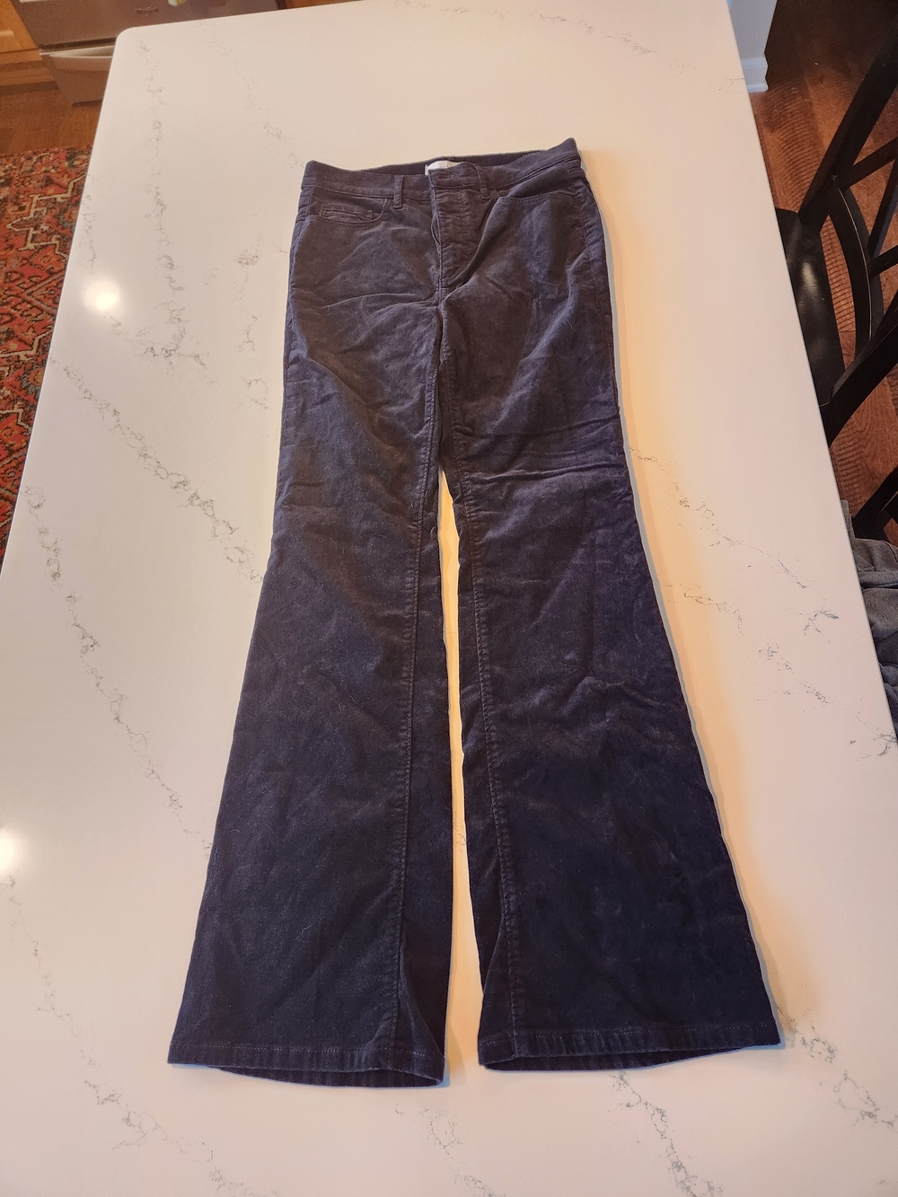 LOFT Black Velvet Jeans